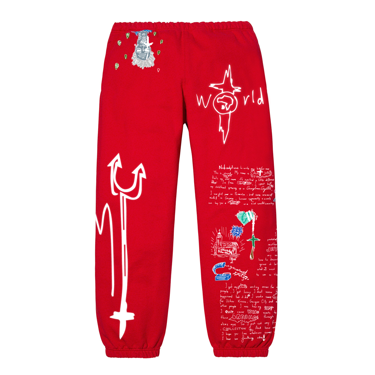 Journal Entry 1 - Sweatpants - Red