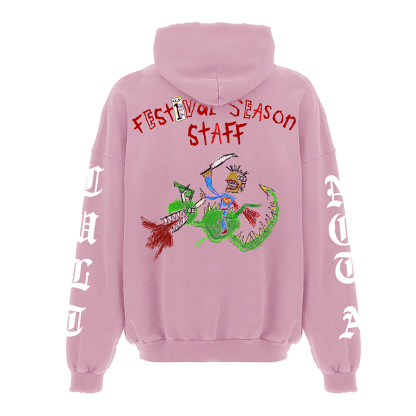 Sxperman Goth Festival Hoodie - Pink