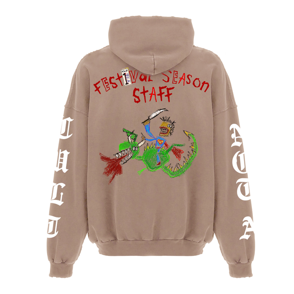 Sxperman Goth Festival Hoodie - Tan