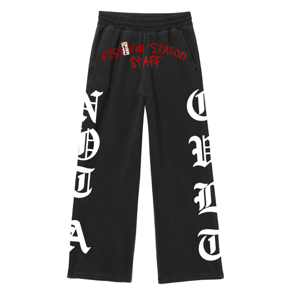 Goth Festival Sweatpants - Black