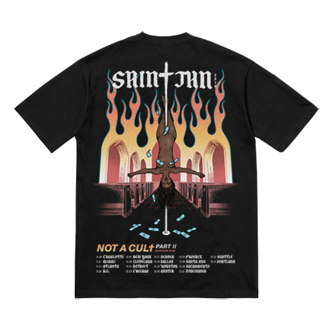'NOT A CULt PART II Tour' T - Black